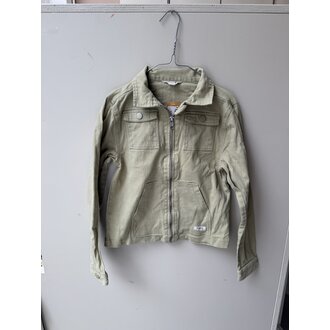 Preloved 12. Baje blouse/jas groen // 9-10y (VALT KLEIN)
