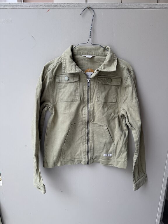 Preloved 12. Baje blouse/jas groen // 9-10y (VALT KLEIN)