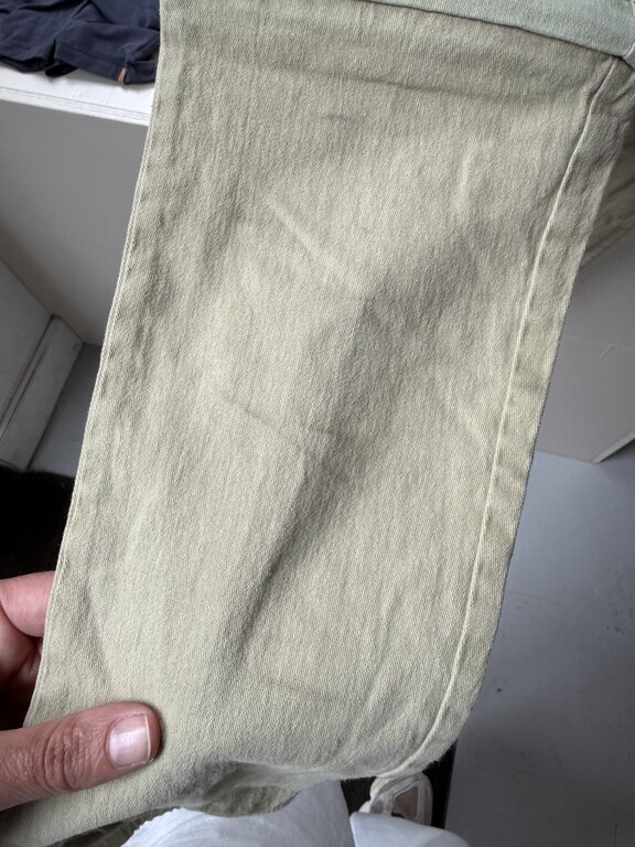 Preloved 12. Baje afritsbroek groen // 9-10y (VALT KLEIN)