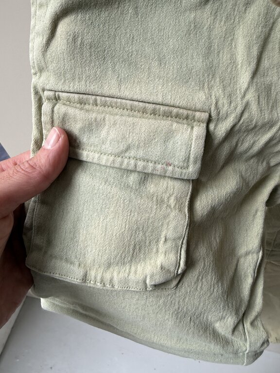 Preloved 12. Baje afritsbroek groen // 9-10y (VALT KLEIN)