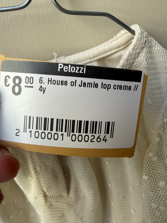 Preloved 6. House of Jamie top creme // 4y