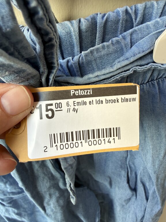 Preloved 6. Emile et Ida broek blauw // 4y