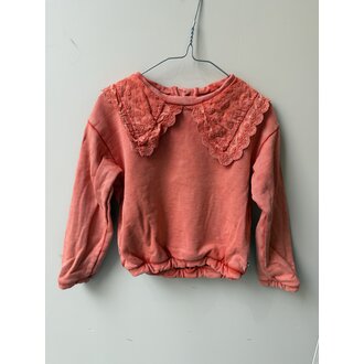 Preloved 9. Ammehoela trui koraal kraag  // 3-4y
