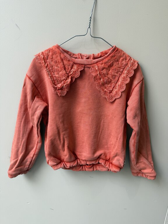 Preloved 9. Ammehoela trui koraal kraag  // 3-4y