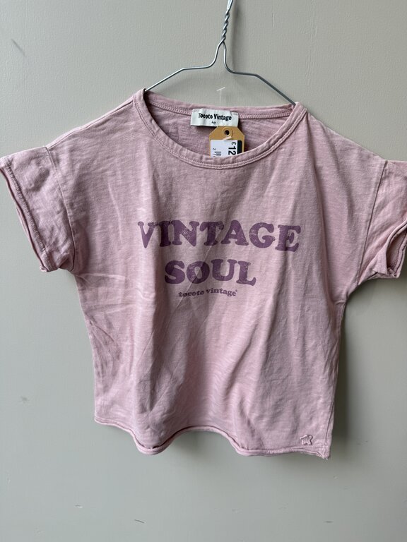 Preloved 9. Tocoto Vintage top vintage soul oudroze // 4y