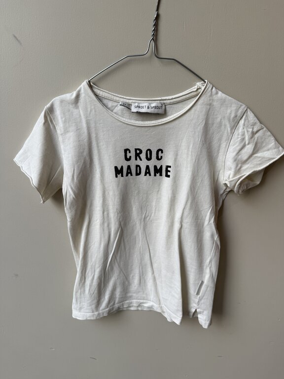 Preloved 9. Sproet&Sprout shirt croc madame gebroken wit // 5y