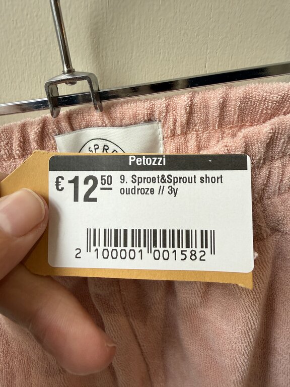 Preloved 9. Sproet&Sprout short oudroze // 3y