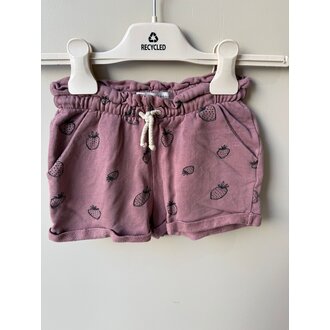 Preloved 7. Sproet&Sprout korte broek paars/aardbei // 3y