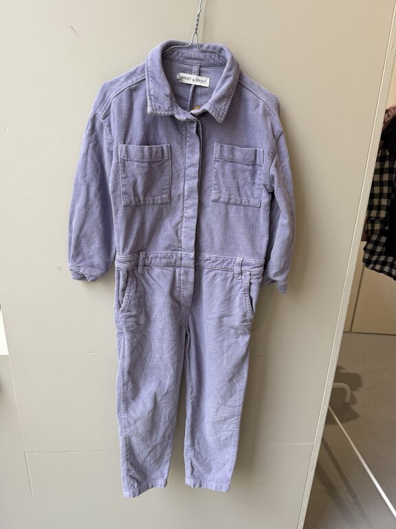 Preloved 9. Sproet&Sprout jumpsuit lang paars // 5y
