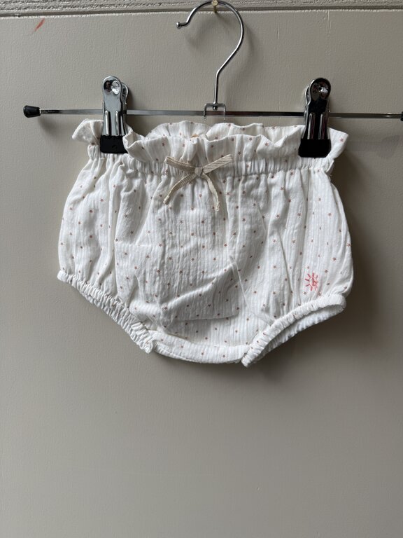 Preloved 1. Buho bloomer // wit met sterretjes 6 m
