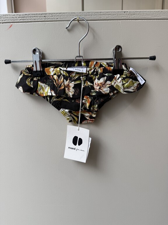 Preloved 1. Maed for Mini bloomer // zwart bloemen 3m