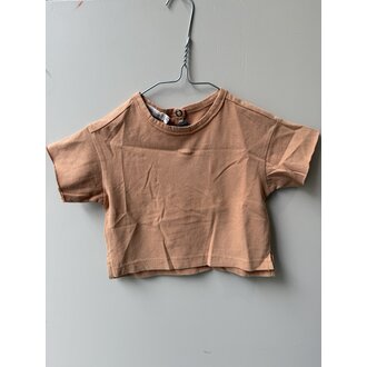 Preloved 1. Phil & Phae shirt // camel 0-3m
