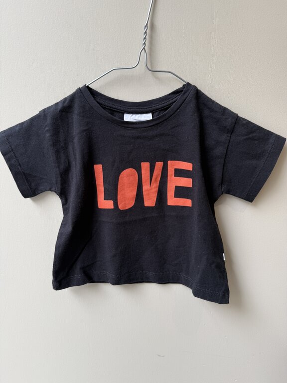 Preloved 1. Maed for Mini shirt // zwart love 6m