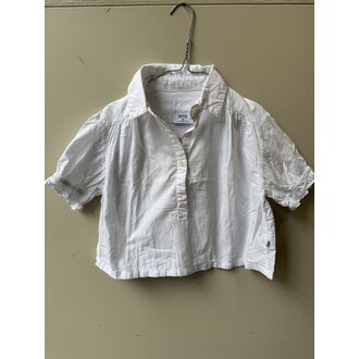 Preloved 1. Repose Ams korte mouwen blouse 6 jaar // wit