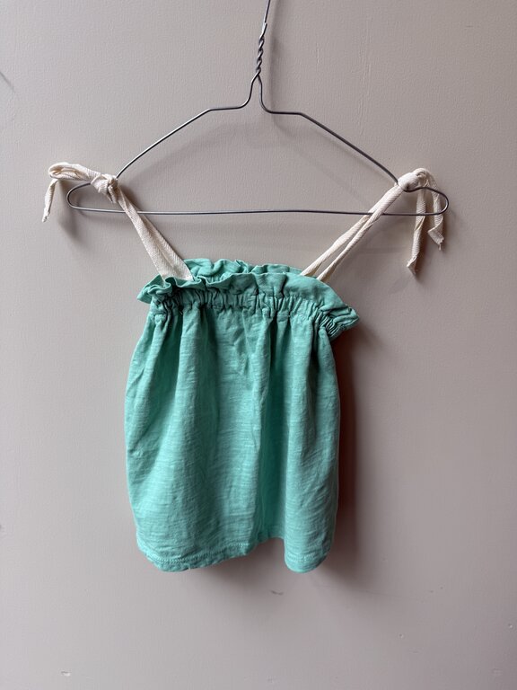 Preloved 1. Buho jersey top // mint 2y