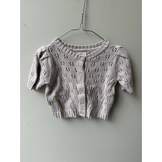 Preloved 1. LLTQ gebreid vestje 4 jaar // zandkleur