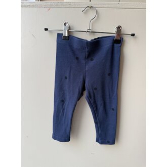 Preloved 8. Tinycottons stippenlegging donkerblauw // 2y