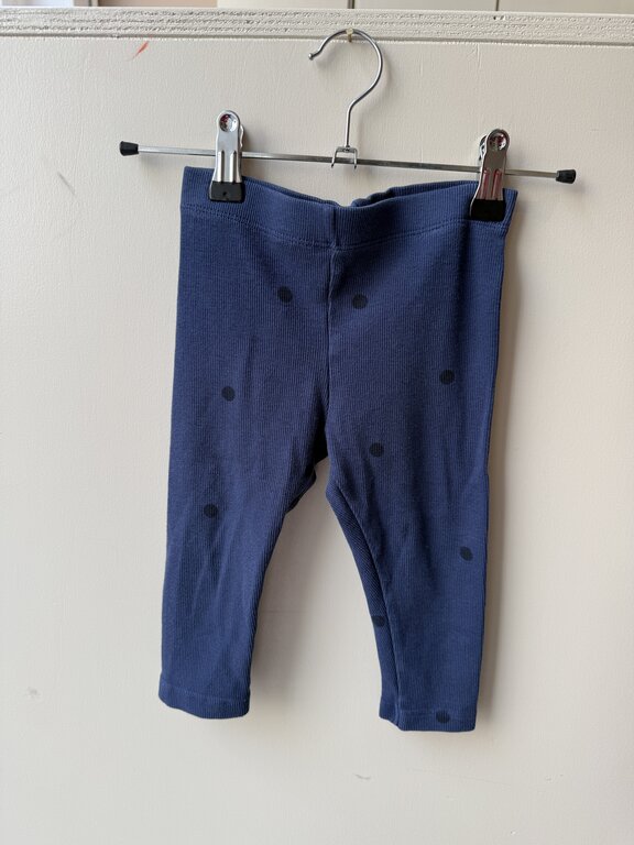Preloved 8. Tinycottons stippenlegging donkerblauw // 2y