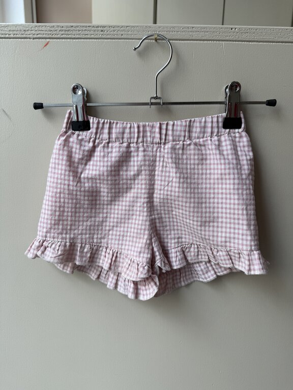 Preloved 8. Charlie Petite geruit broekje roze // 2y