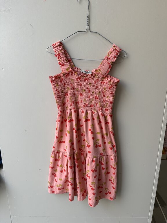 Preloved 8. Ammehoela kersenjurk oranje // 5-6y