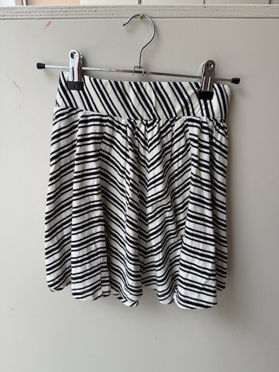Preloved 5. Scotch rok gestreept zwart/wit // 128