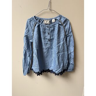 Preloved 5. Scotch denimachtig blousje blauw // 116