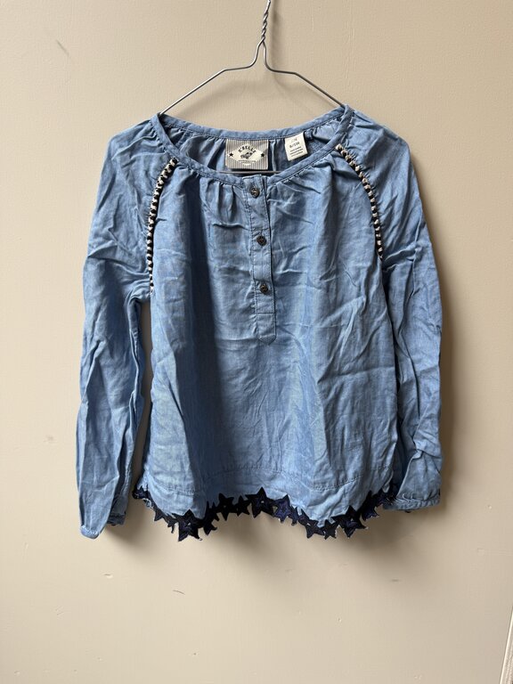 Preloved 5. Scotch denimachtig blousje blauw // 116