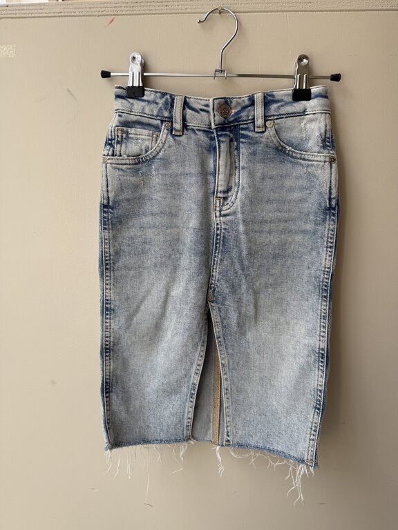 Preloved 5. Scotch midi rokjeans lichtblauw // 116