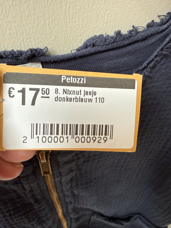 Preloved 8. Nixnut jasje donkerblauw 110