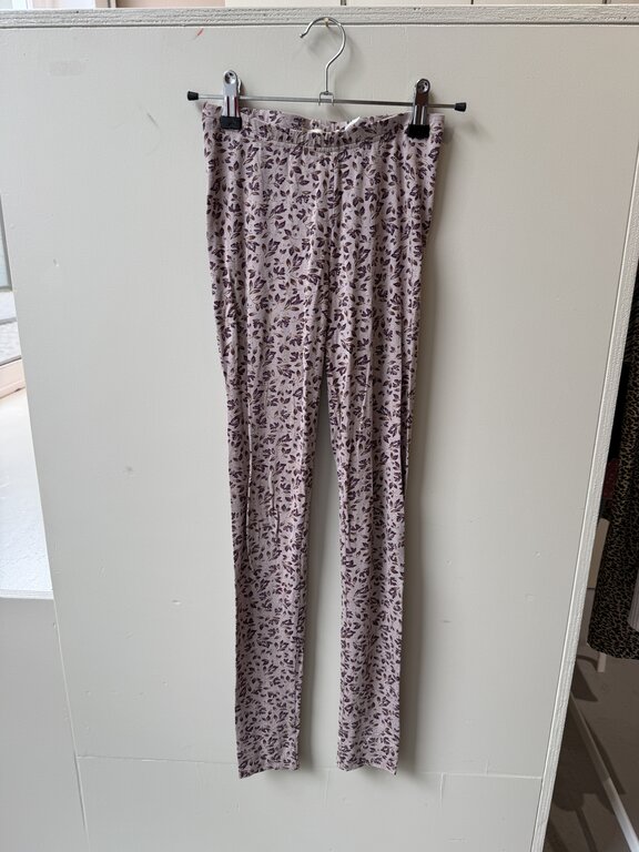 Preloved 5. Marmar legging bladeren roze/bordeaux // 140