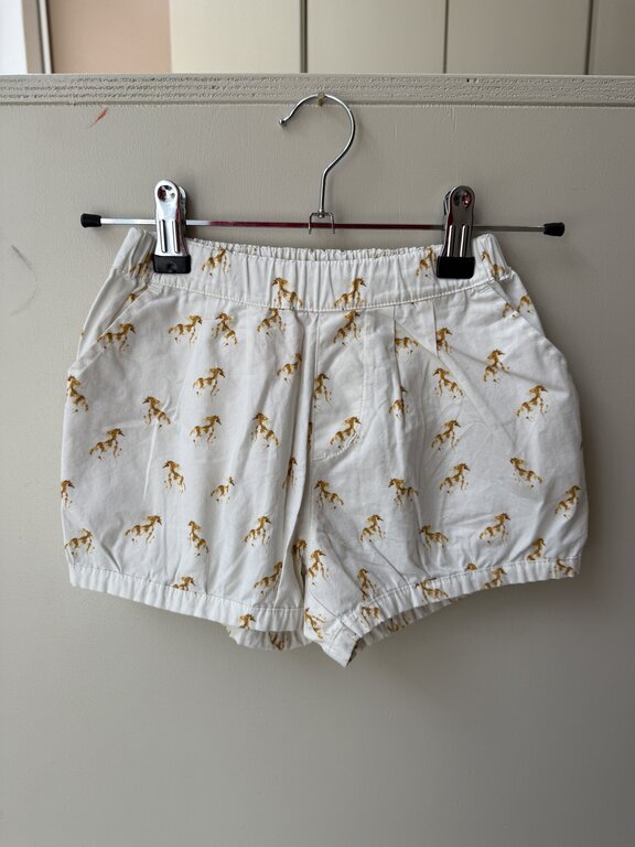 Preloved 5. Maed for Mini short paard (vlek achterkant) wit // 104