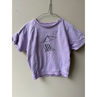 Preloved 7. Sproet&Sprout tshirt paars strandstoel  // 4y