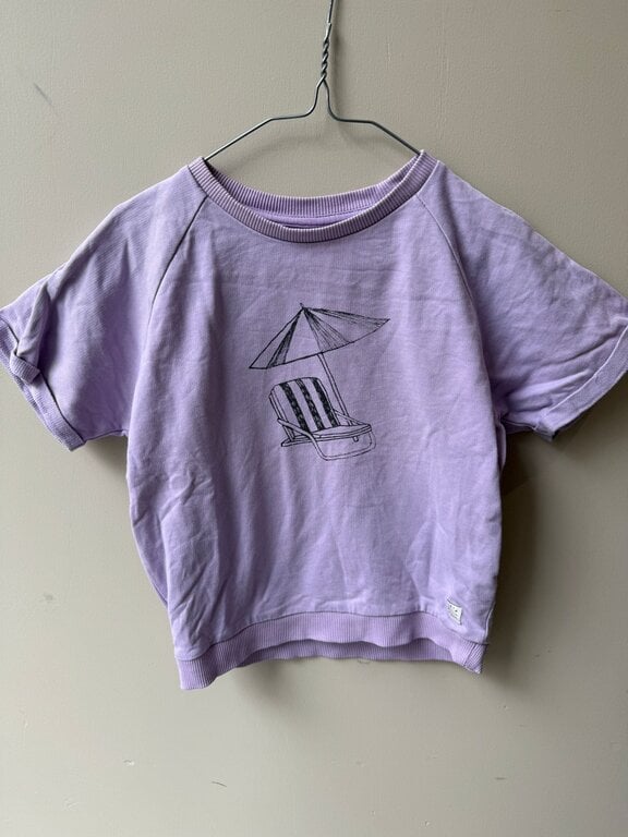 Preloved 7. Sproet&Sprout tshirt paars strandstoel  // 4y