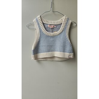 Preloved 1. Tinycottons zilveren top // 3y