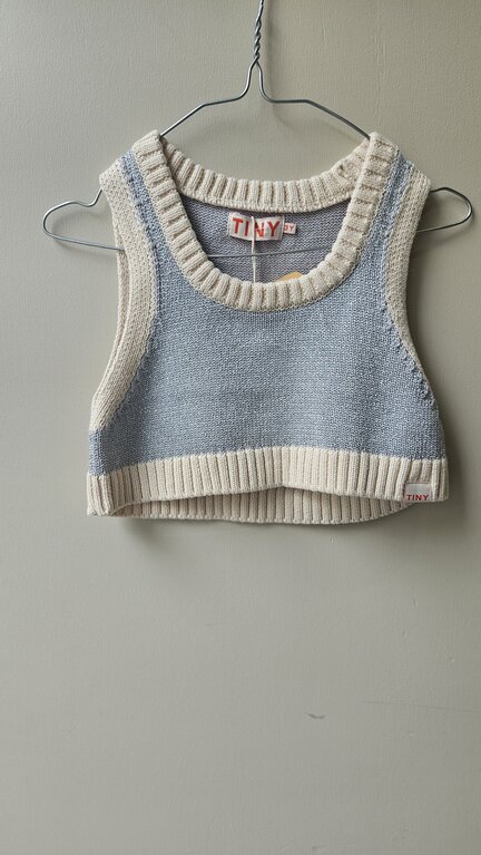 Preloved 1. Tinycottons zilveren top // 3y