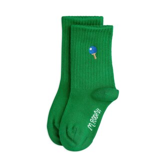 Mini Rodini racket emb socks // green