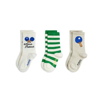 Mini Rodini table tennis 3-pack socks // multi