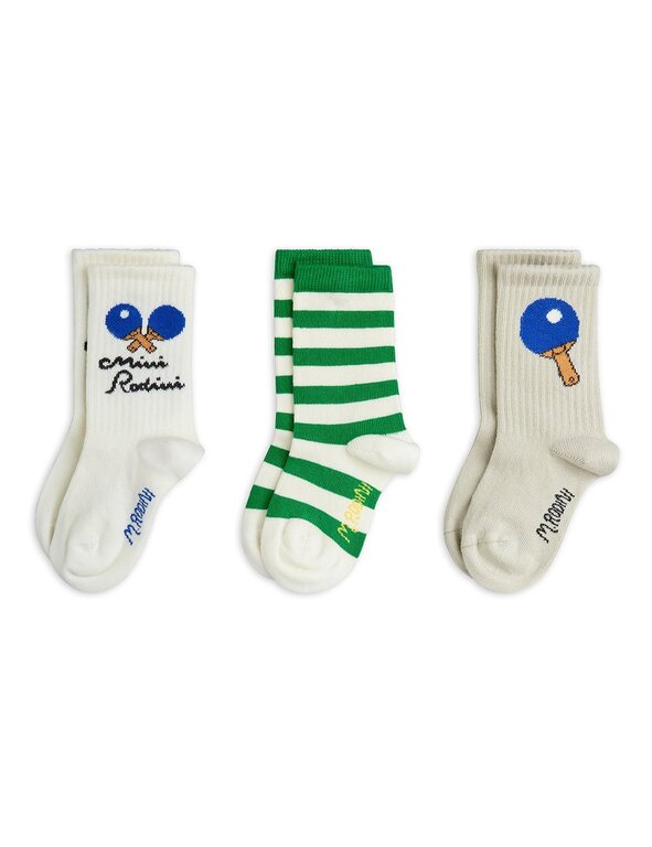 Mini Rodini table tennis 3-pack socks // multi