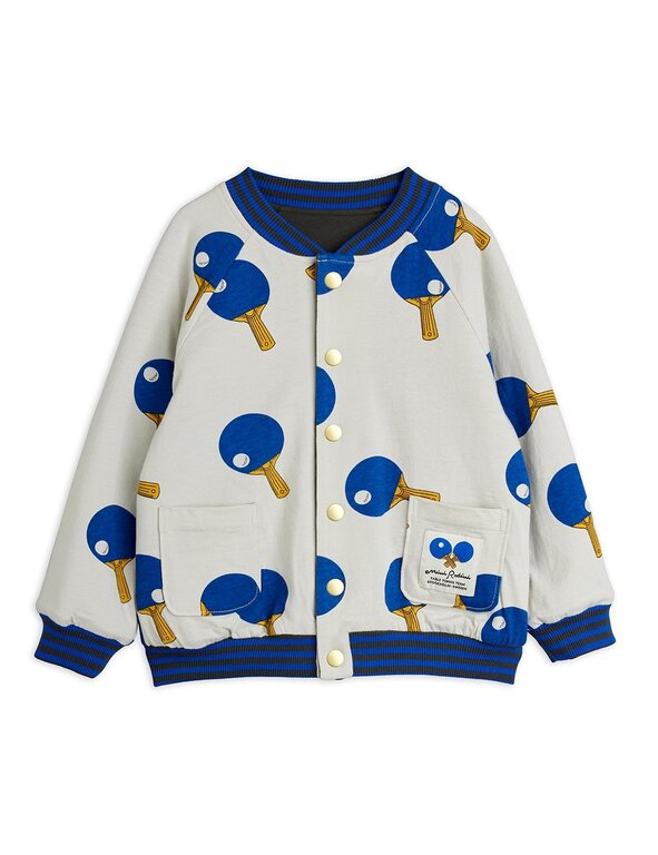 Mini Rodini table tennis reversible basebal cardigan // multi