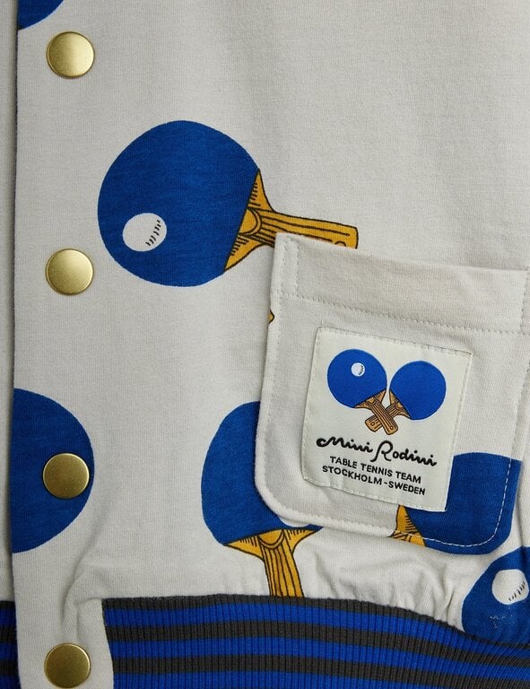 Mini Rodini table tennis reversible basebal cardigan // multi
