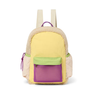 Studio Noos patchwork midi backpack // butter yellow