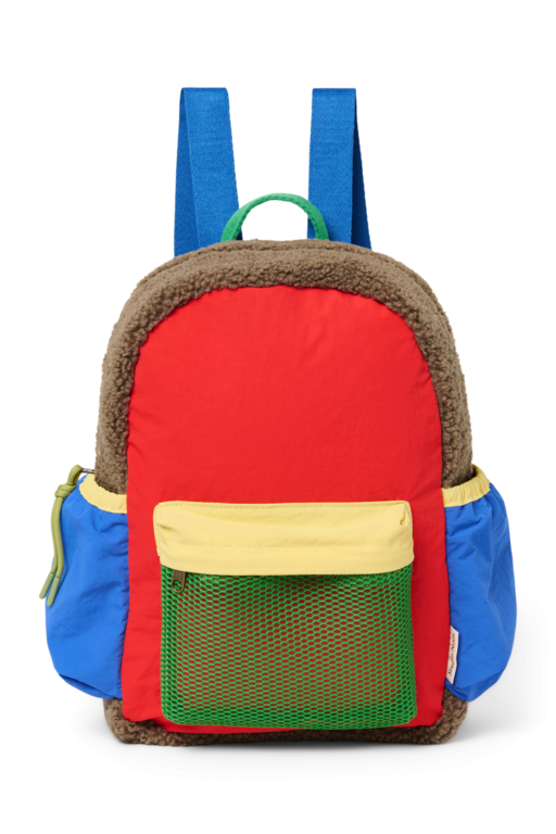 Studio Noos patchwork midi backpack // fiery red