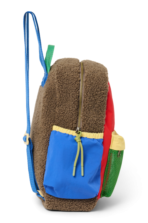Studio Noos patchwork midi backpack // fiery red