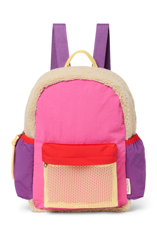 Studio Noos patchwork midi backpack // bright pink
