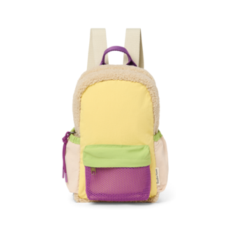 Studio Noos patchwork mini backpack // butter yellow