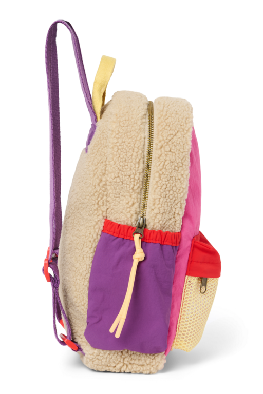 Studio Noos patchwork mini backpack // bright pink