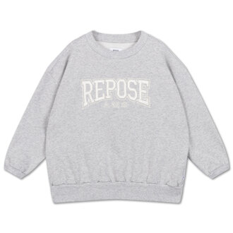 Repose Ams cozy drop sweater // light mixed grey