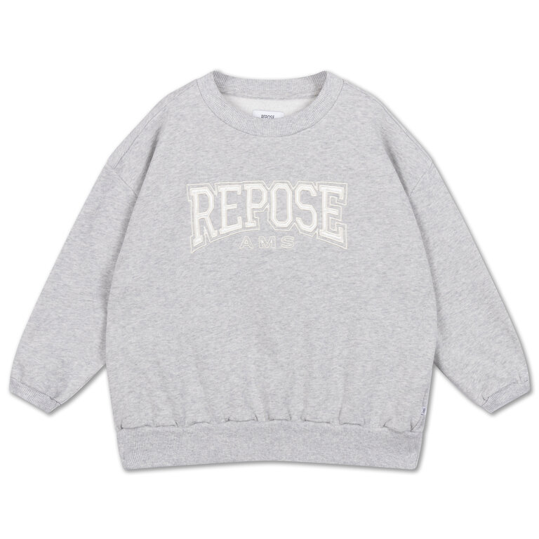Repose Ams cozy drop sweater // light mixed grey
