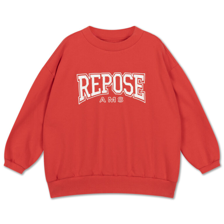 Repose Ams cozy drop sweater // firecracker red