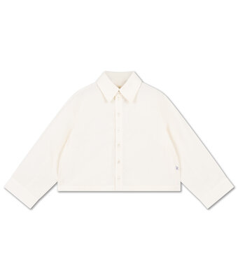 boxy blouse ls // vintage white